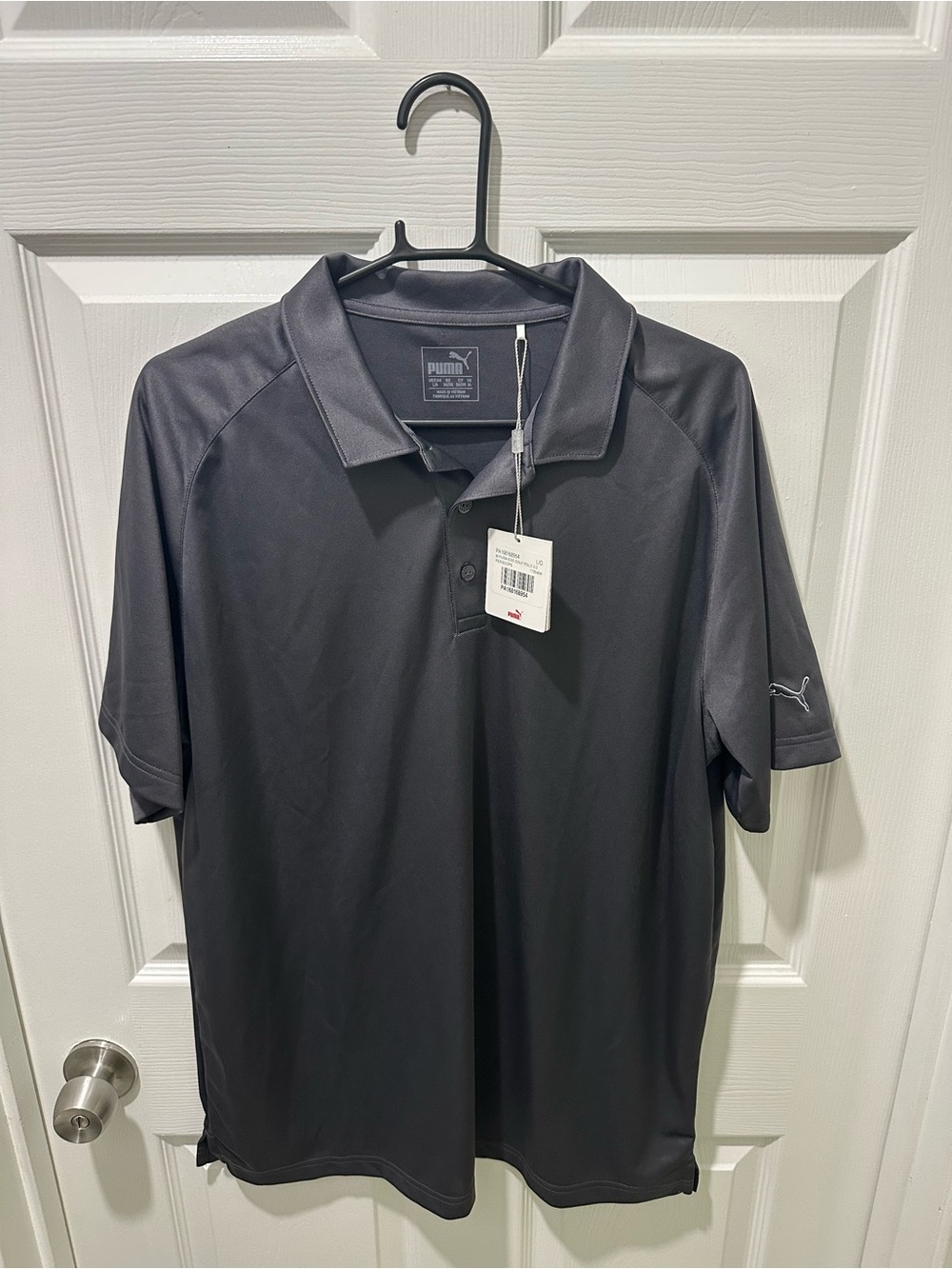 NWT; Puma Men's Black Performance Golf Polo; Men’s Large